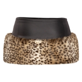 SISTERS Chân váy da phối lông Vaness