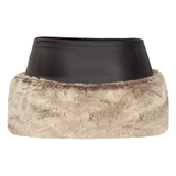 SISTERS Chân váy da phối lông Vaness