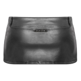 SISTERS Chân váy mini skirt da phối khoen Eirene