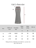 SISTERS Chân váy dài sọc ngang Vivienne