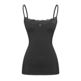 SISTERS Váy đầm body hai dây phối cổ ren Florence