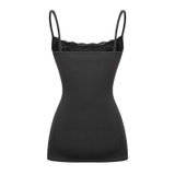 SISTERS Váy đầm body hai dây phối cổ ren Florence