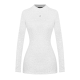 SISTERS Váy đầm body cổ cao tay dài Seraphina - Xám trắng