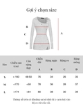 SISTERS Váy đầm body len lông thỏ cổ lệch Charlotte - Xám đậm
