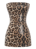 SISTERS Váy đầm body cúp ngực Harper - Nâu