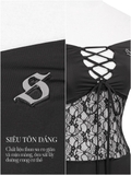 SISTERS Swimsuit trễ vai phối ren Delfina