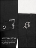 SISTERS Jump lửng cúp ngực kèm belt Amelie - Đen