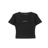 Sisters Áo baby tee khoét vai Euni