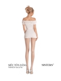 SISTERS Váy đầm body nhún vai Charmy