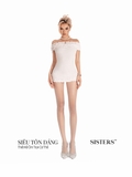SISTERS Váy đầm body nhún vai Charmy