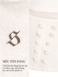 SISTERS Set áo váy len lông thỏ Chloe - Trắng kem