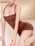 Sisters Váy đầm body đan dây hở lưng Tracy