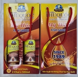 Nước mắm PQ Mỹ Hảo - 40 Độ đạm - Hộp 2 chai 500ml - Chai Thuỷ Tinh