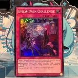 [ Bài Yugioh Chính Hãng ] SLF1-AE093 Evil Twin Challenge - Super Rare