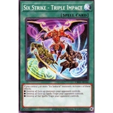 [ Bài Yugioh Chính Hãng ] CR05-AE144 Six Strike - Triple Impact - Common