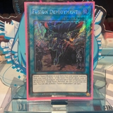 [ Bài Yugioh Chính Hãng ] Fusion Deployment - RA02-EN065 - Platinum Secret Rare 1st Edition
