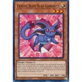[ Bài Yugioh Chính Hãng ] Crystal Beast Ruby Carbuncle - SDCB-EN001 - Common 1st Edition