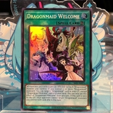 [ Bài Yugioh Chính Hãng ] SLF1-AE075 Dragonmaid Welcome - Super Rare