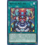[ Bài Yugioh Chính Hãng ] Rescue-ACE HQ - AMDE-EN008 - Rare 1st Edition