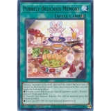 [ Bài Yugioh Chính Hãng ] Purrely Delicious Memory - AMDE-EN023 - Rare 1st Edition
