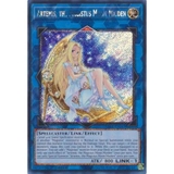 [ Bài Yugioh Chính Hãng ] Artemis, the Magistus Moon Maiden - RA01-EN049 - Platinum Secret Rare