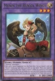 [ Bài Yugioh Chính Hãng ] CR01-AE163 Munin the Runick Wings