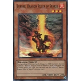 [ Bài Yugioh Chính Hãng ] CR05-AE189 Burner, Dragon Ruler of Sparks - Super Rare