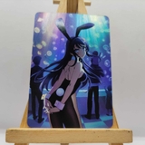 [Thẻ Nhân Phẩm Custom]   Thẻ Bo Góc Anime Hình Nhân Vật BUNNY GIRL SENPAI Chất Lượng Cao