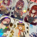 [Thẻ Nhân Phẩm Custom]  Thẻ Bo Góc Anime Hình Nhân Vật Anime Gotoubun No Hanayome - Nhà Có 5 Nàng Dâu Chất Lượng Cao