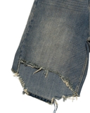 Cut off blue denim shorts