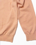 KNIT POLO LONGSLEEVE PEACH