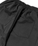 Wideleg distressed Blackorp Logo - black sweatpant