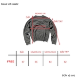 Casual knit sweater