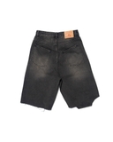 Cut off black denim shorts