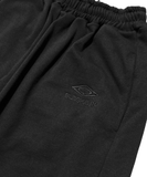 Wideleg distressed Blackorp Logo - black sweatpant