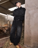 Dirty black baggy jean