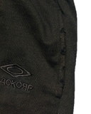 Wideleg distressed Blackorp Logo - black sweatpant