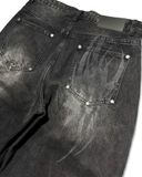 Dirty black baggy jean
