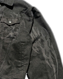 Dirty black jacket jean