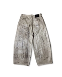 Muddy coated wide pants