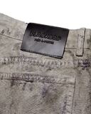 Muddy coated wide pants
