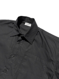 wrinkled poplin logo long-sleeve black Shirts