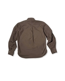 wrinkled poplin logo long-sleeve brown Shirts