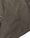 wrinkled poplin logo long-sleeve brown Shirts
