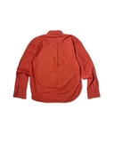 wrinkled poplin logo long-sleeve red Shirts