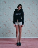 Fur Trimming Hooded Zip-Up