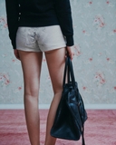 Fur Trimming Hooded Zip-Up