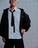 wrinkled poplin logo long-sleeve white Shirts