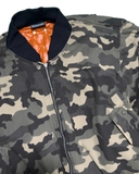 Silver bullet camo bomber