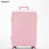Vali Bamozo RAVO Nhựa PP Siêu Nhẹ - Siêu Bền Size 20/24/28 - Hồng Nhạt
